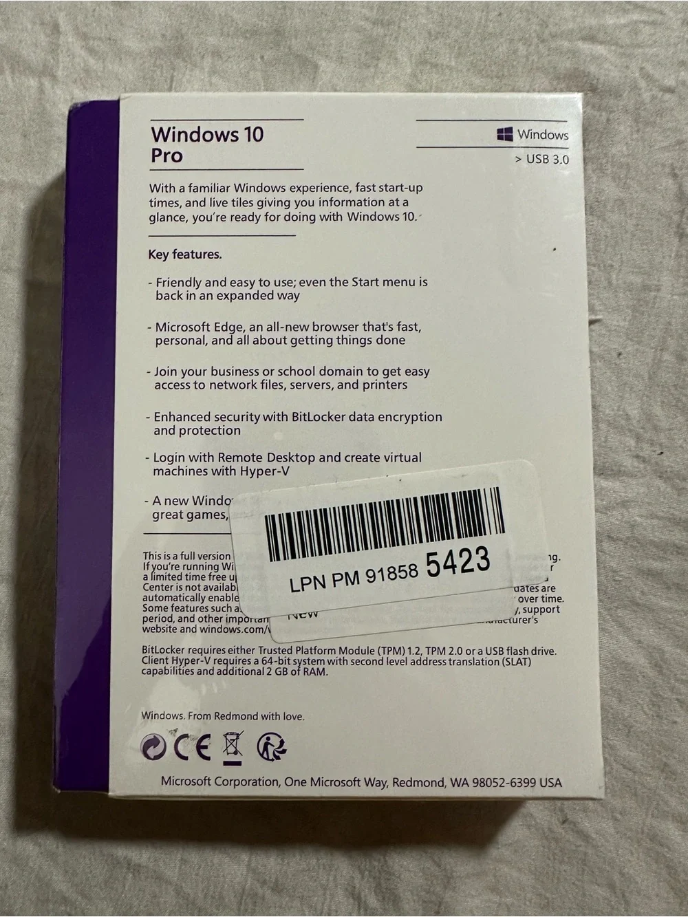 Microsoft windows 10 pro